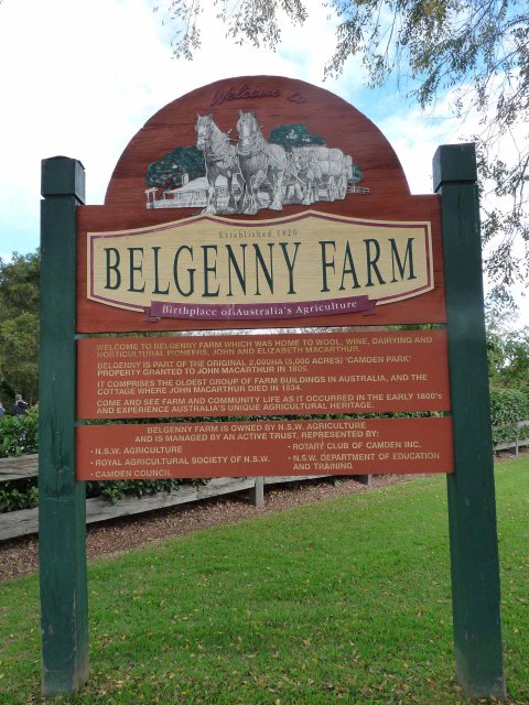 Belgenny Farm Welcome sign, Camden